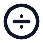 Circle Divide SVG Icon